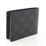 LOUIS VUITTON Portefeuille Multiple wallet M61695 Monogram eclipse Black LV