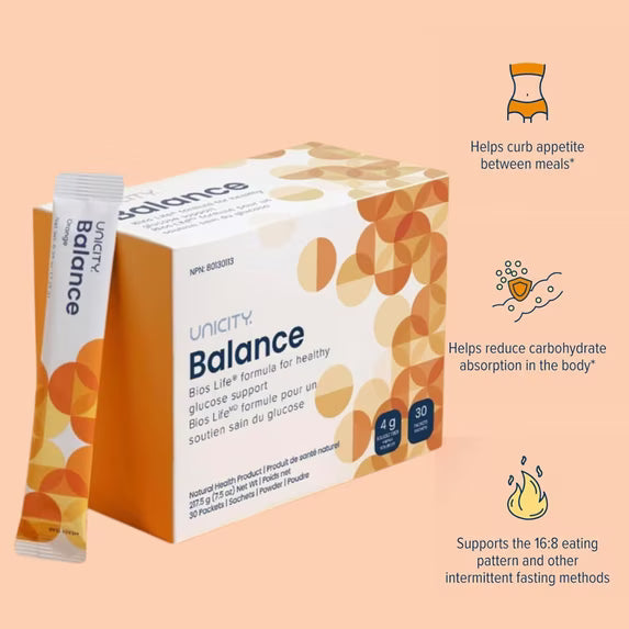 Unicity Drink Mix Duo Pack, Orange Balance & Lemon Unimate, 60 Sachets Total (2 Boxes x 30), Fiber & Citrus Beverage Powder, Low Calorie Daily Drink Mix, Travel Friendly for Men & Women