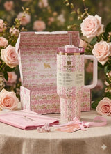 STANLEY FLORAL PINK 40 OZ TUMBLER