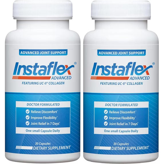 (2 pack) Instaflex Advanced Joint Support Supplement - Turmeric, Resveratrol, Boswellia Serrata Extract, BioPerine, UC-II Collagen- 30