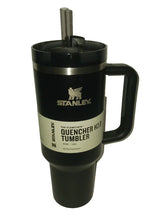 Stanley Flowstate Tumbler 40oz Black w/ Silver Tone Trim Quencher H2.0